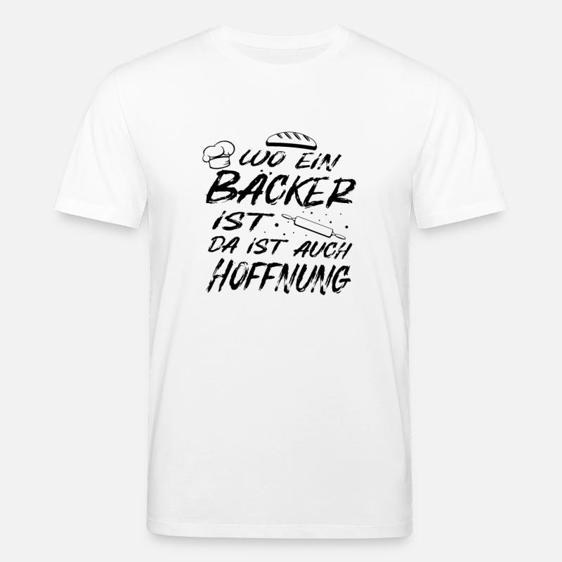Bäcker Spruch - Stanley/Stella Unisex Bio-T-Shirt CREATOR  - Weiß