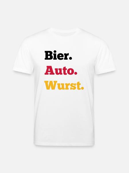 Bier Auto Wurst - Stanley/Stella Unisex Bio-T-Shirt CREATOR  - Weiß