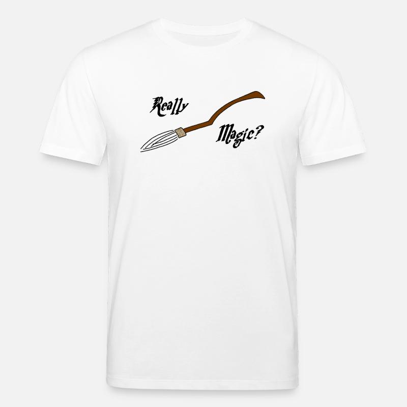 Magische Besen oder nicht? - Stanley/Stella Unisex Bio-T-Shirt CREATOR  - Weiß
