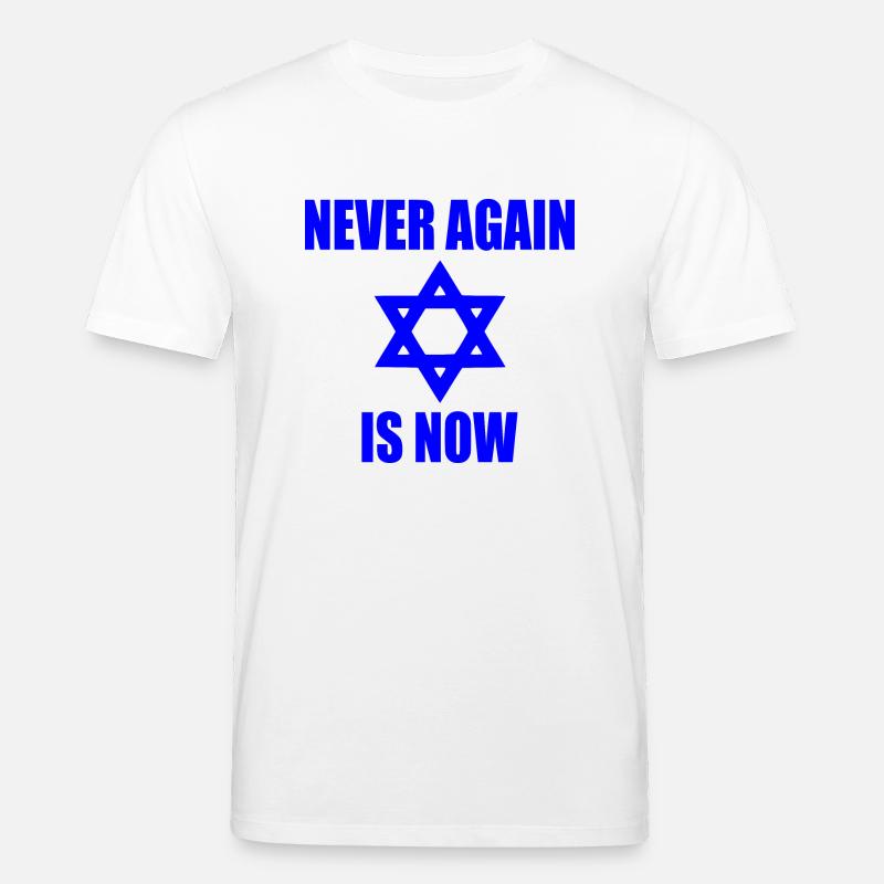 Never again is now - T-shirt bio CREATOR Stanley/Stella Unisexe - blanc