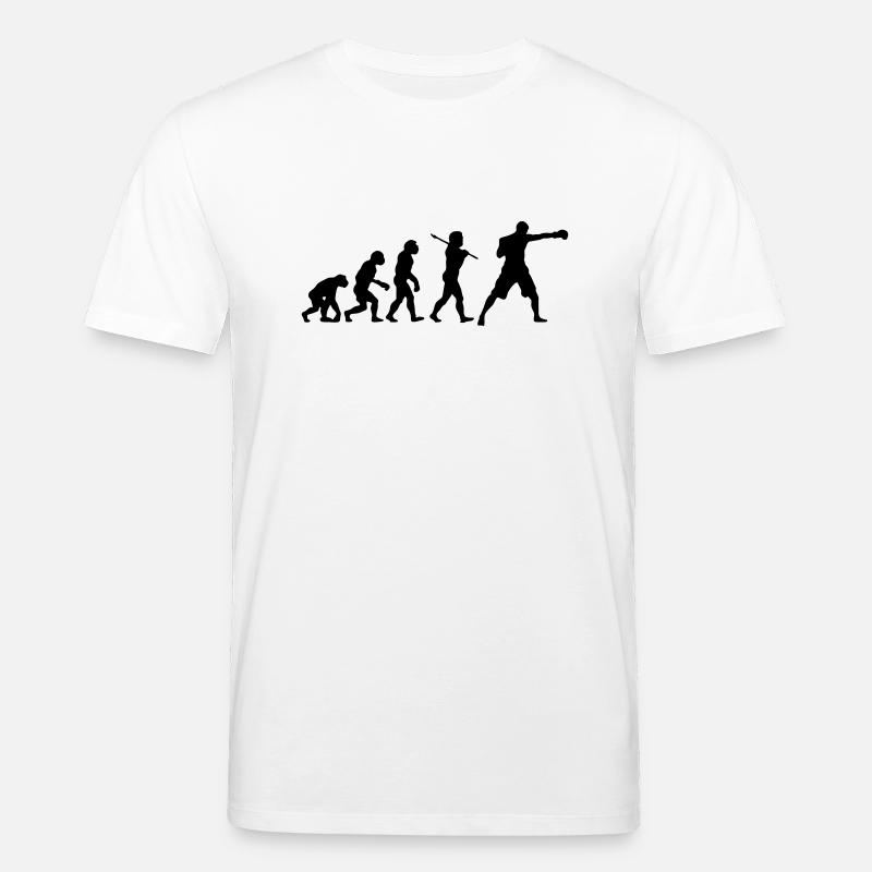 Boxing Evolution - T-shirt bio CREATOR Stanley/Stella Unisexe - blanc