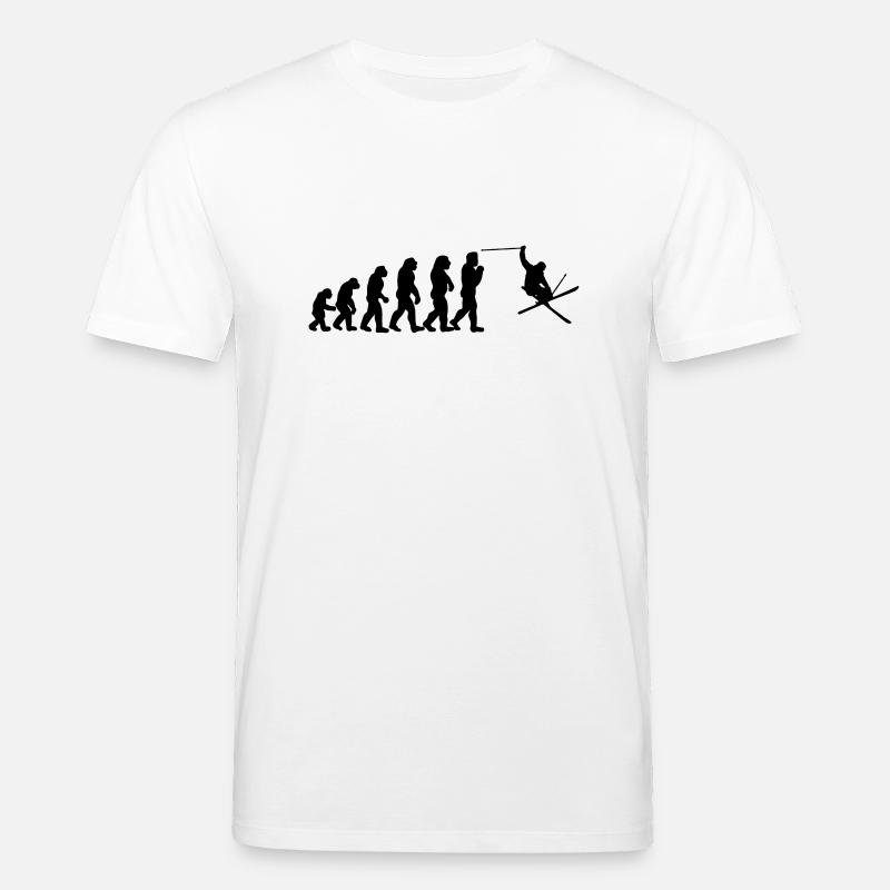 ski evolution - Stanley/Stella CREATOR Unisex Organic T-Shirt - white
