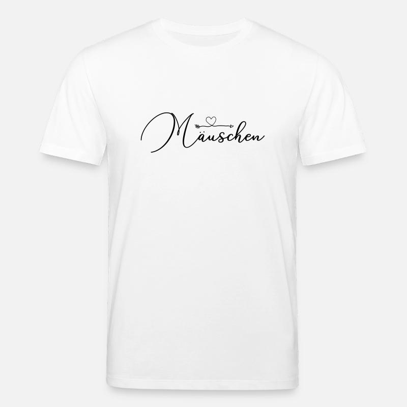 Personalisierbar Maeuschen Herzpfeil - Stanley/Stella Unisex Bio-T-Shirt CREATOR  - Weiß