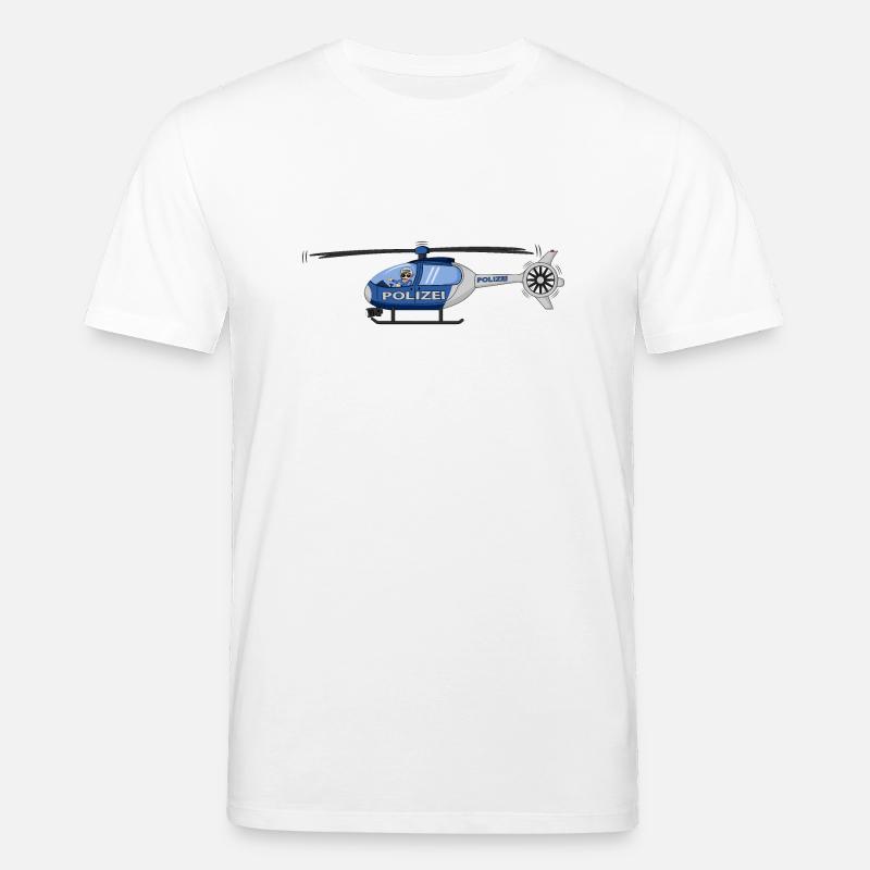 Polizei Hubschrauber Pilot - Stanley/Stella Unisex Bio-T-Shirt CREATOR  - Weiß