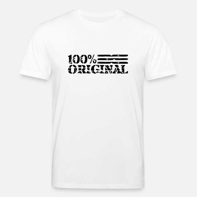 Rayures logo 100 % original - T-shirt bio CREATOR Stanley/Stella Unisexe - blanc