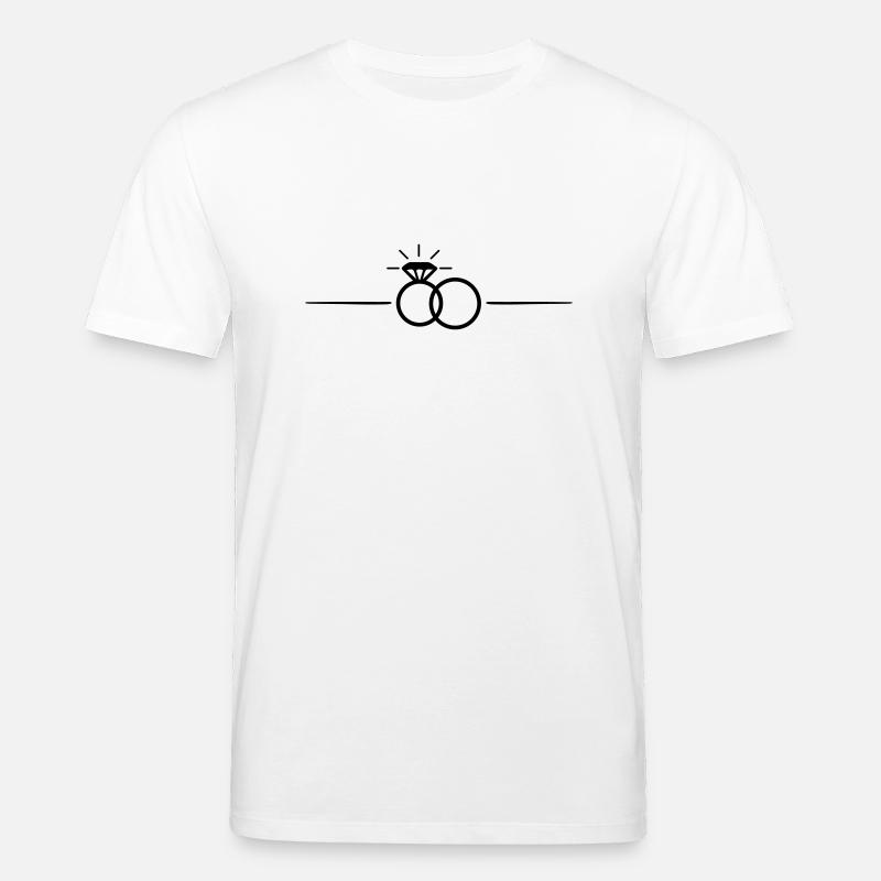ringe linie - Stanley/Stella Unisex Bio-T-Shirt CREATOR  - Weiß
