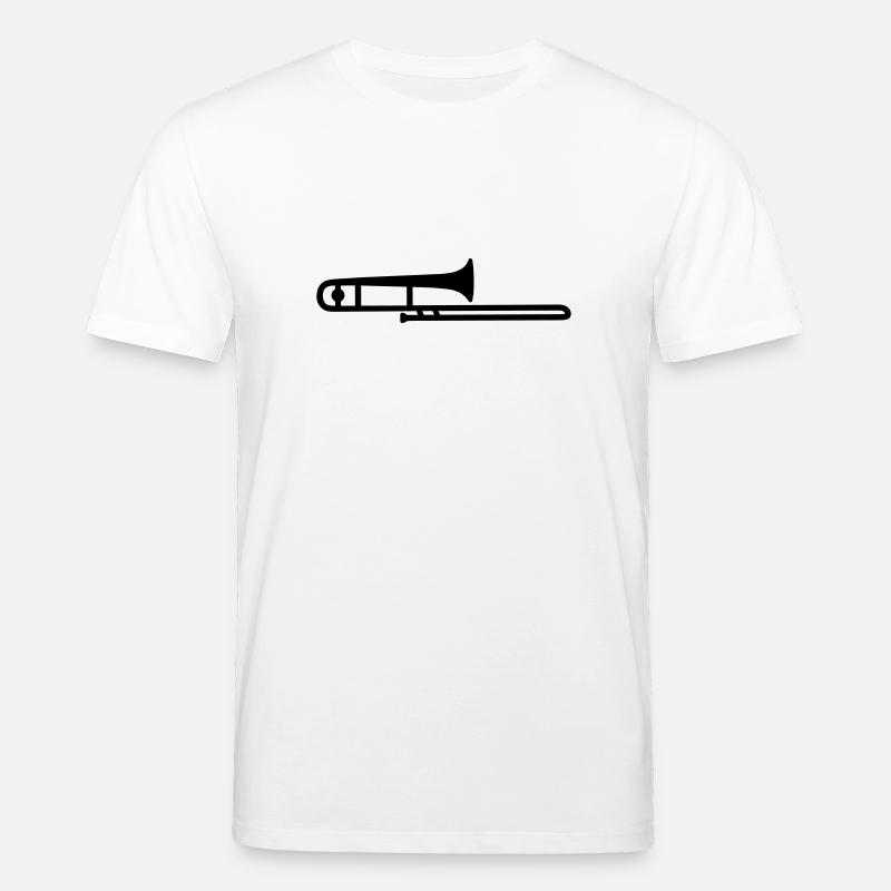 trombone - T-shirt bio CREATOR Stanley/Stella Unisexe - blanc