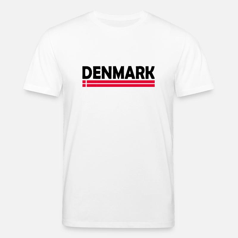 Dänemark flagge - Stanley/Stella Unisex Bio-T-Shirt CREATOR  - Weiß