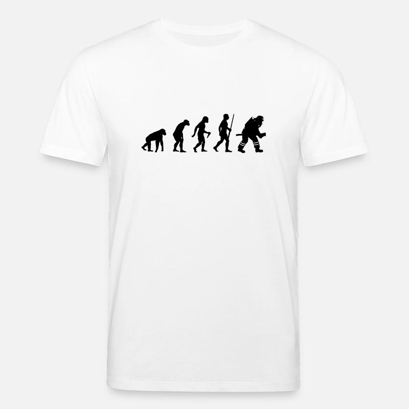 Firefighter evolution - T-shirt bio CREATOR Stanley/Stella Unisexe - blanc