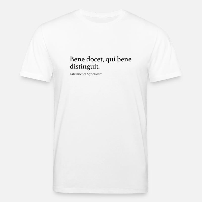 Bene docet, qui bene distinguit. - Stanley/Stella Unisex Bio-T-Shirt CREATOR  - Weiß