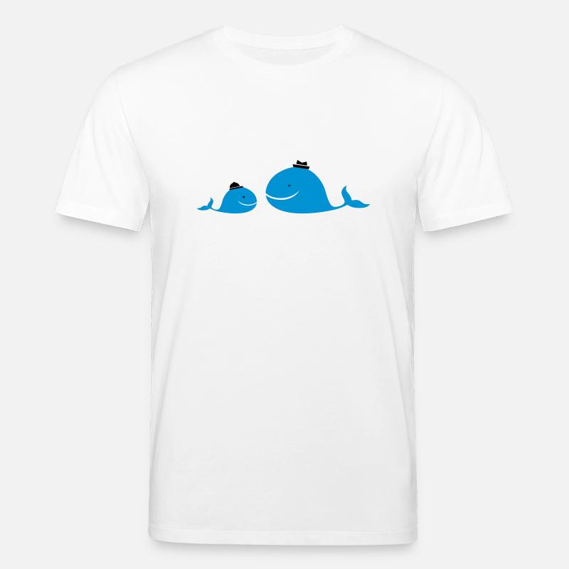 Wale gross klein - Stanley/Stella Unisex Bio-T-Shirt CREATOR  - Weiß