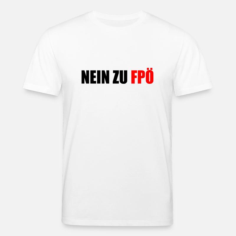 Nein zu fpö - Stanley/Stella Unisex Bio-T-Shirt CREATOR  - Weiß