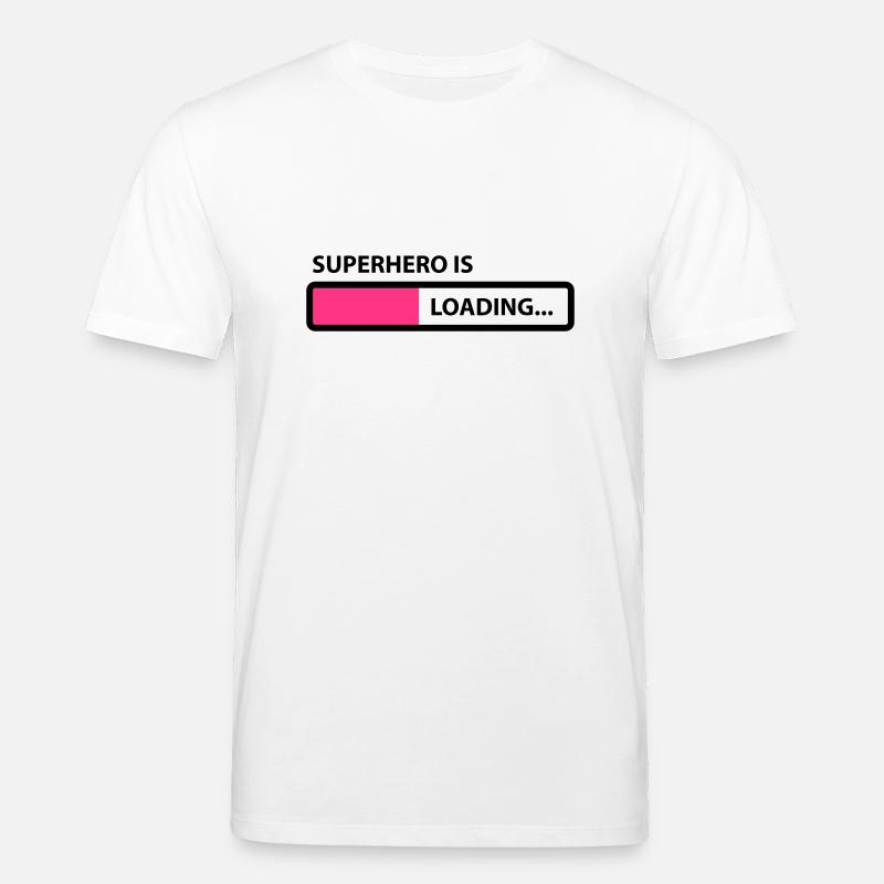 superhero is loading - T-shirt bio CREATOR Stanley/Stella Unisexe - blanc