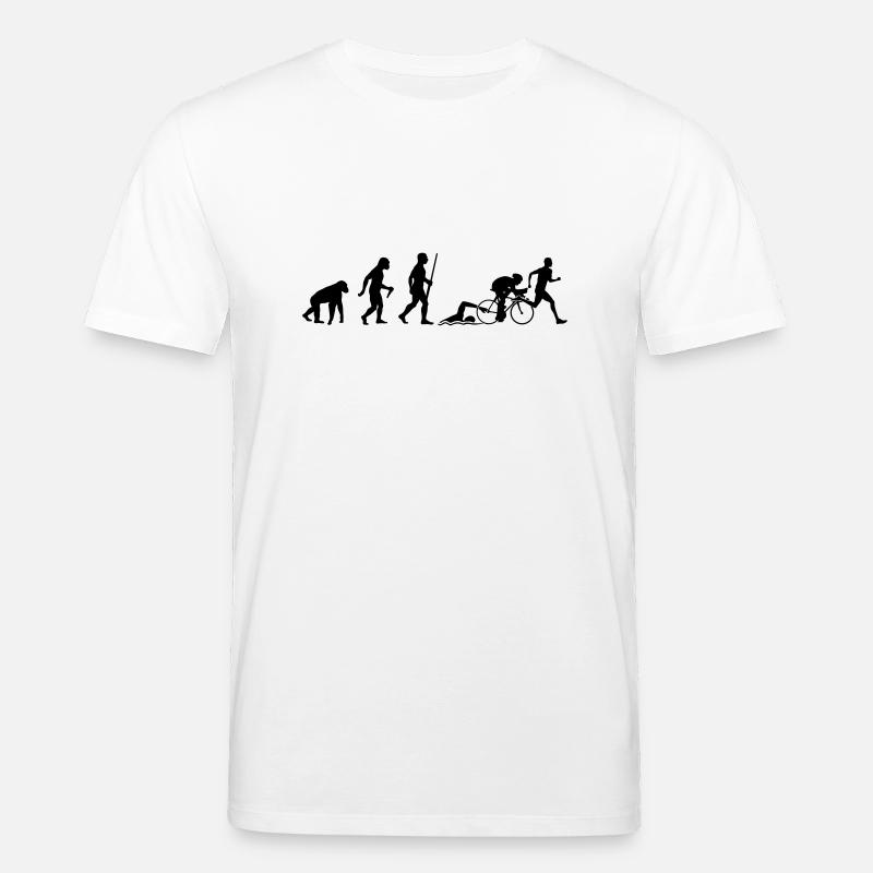 L'évolution du triathlon - T-shirt bio CREATOR Stanley/Stella Unisexe - blanc
