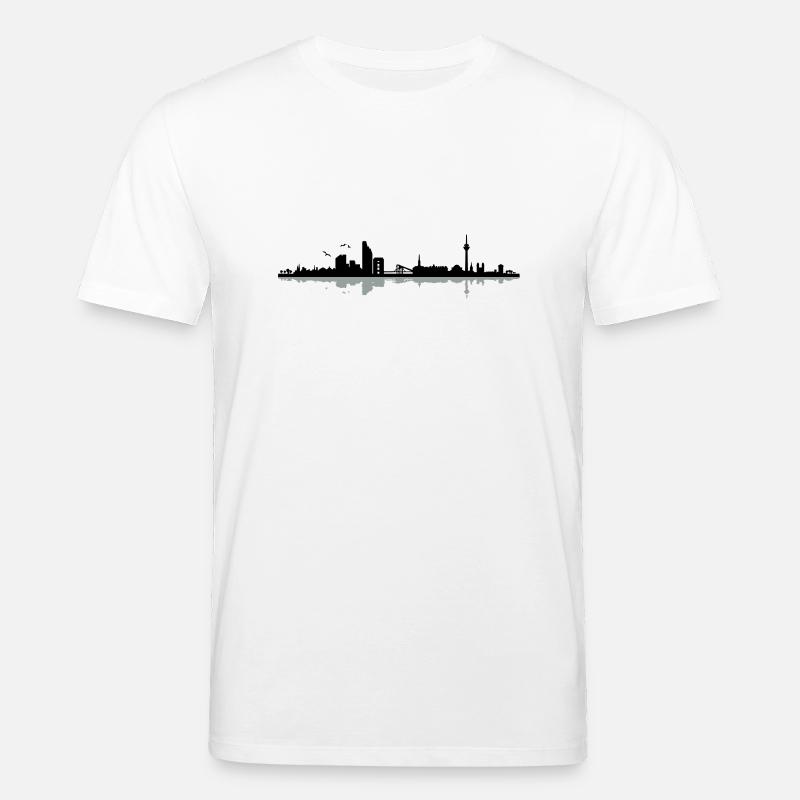 Düsseldorf Skyline - Stanley/Stella Unisex Bio-T-Shirt CREATOR  - Weiß