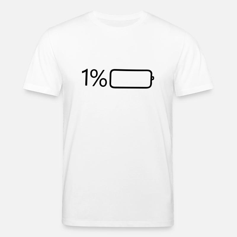 1 pour cent de puissance - T-shirt bio CREATOR Stanley/Stella Unisexe - blanc