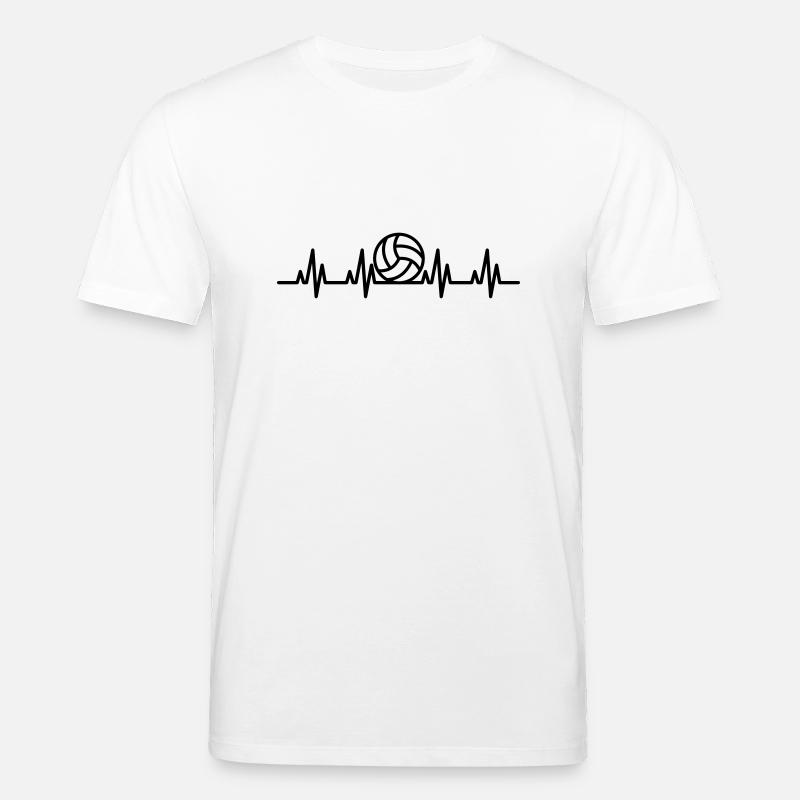 Volleyball ECG - T-shirt bio CREATOR Stanley/Stella Unisexe - blanc