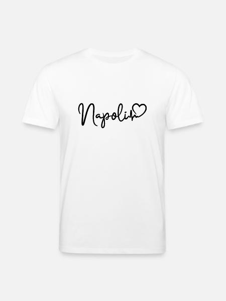 Napoli hjerteslag Italien Napoli - Stanley/Stella CREATOR økologisk unisex-T-shirt - hvid