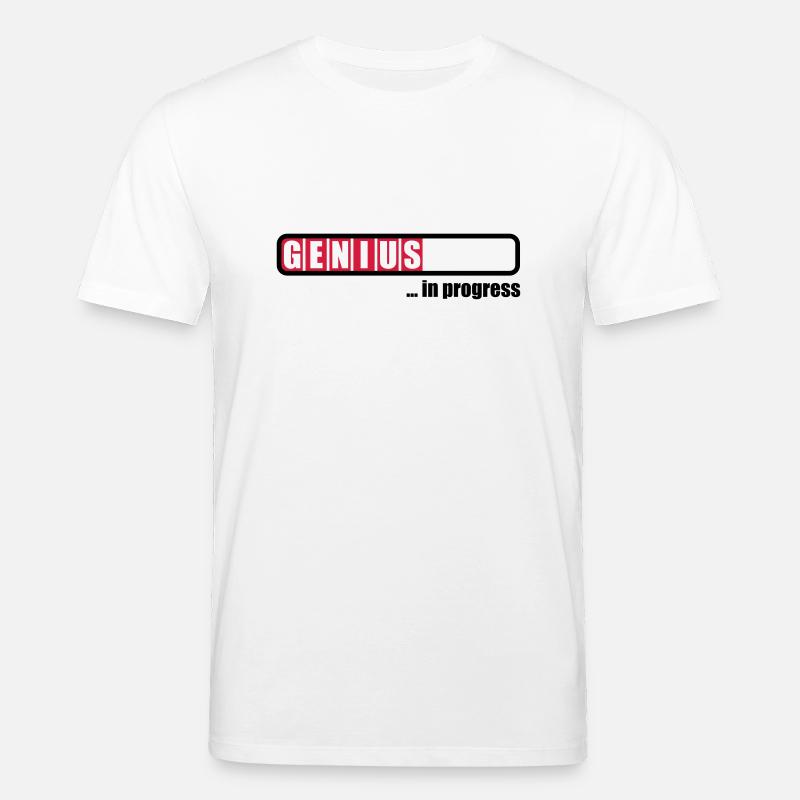 Genius in progress - T-shirt bio CREATOR Stanley/Stella Unisexe - blanc