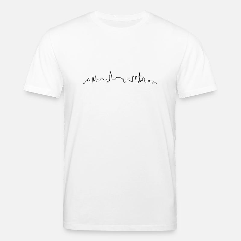 Skyline Nürnberg Silhouette - Stanley/Stella Unisex Bio-T-Shirt CREATOR  - Weiß