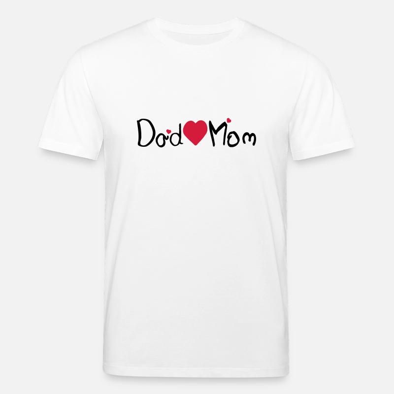 Dad Herz Mom - Stanley/Stella Unisex Bio-T-Shirt CREATOR  - Weiß