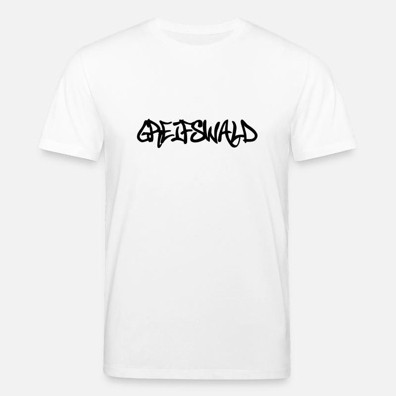 Greifswald Graffiti - Stanley/Stella CREATOR Unisex Organic T-Shirt - white