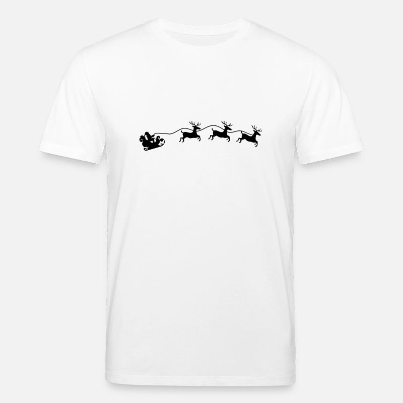 Weihnachtsmann Schlitten - Stanley/Stella Unisex Bio-T-Shirt CREATOR  - Weiß