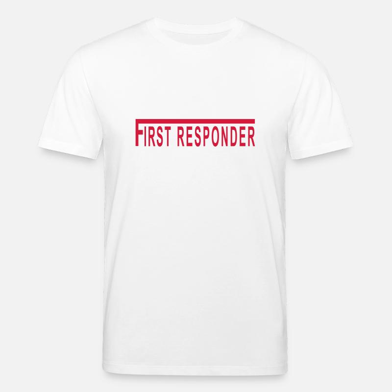 First Responder langes F - Stanley/Stella Unisex Bio-T-Shirt CREATOR  - Weiß