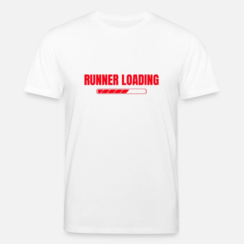 Running Loading Marathon Runner Gift - Stanley/Stella Unisex Bio-T-Shirt CREATOR  - Weiß