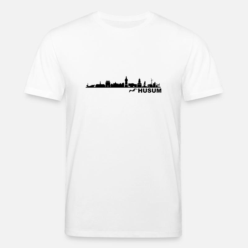 Skyline - Küste Husum - Stanley/Stella Unisex Bio-T-Shirt CREATOR  - Weiß