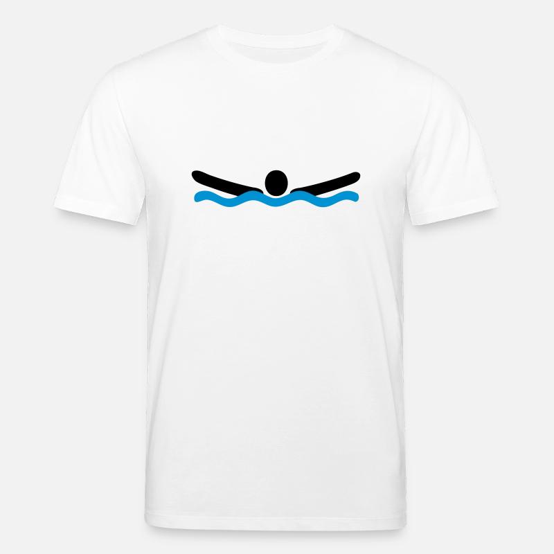 Delfinschwimmen - Stanley/Stella Unisex Bio-T-Shirt CREATOR  - Weiß