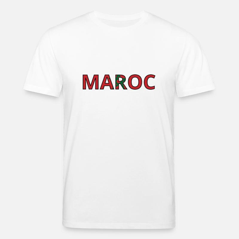 Drapeau Maroc - T-shirt bio CREATOR Stanley/Stella Unisexe - blanc