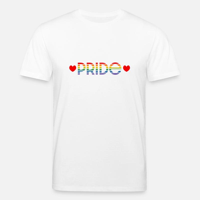 Pride regenbogen herz - Stanley/Stella Unisex Bio-T-Shirt CREATOR  - Weiß