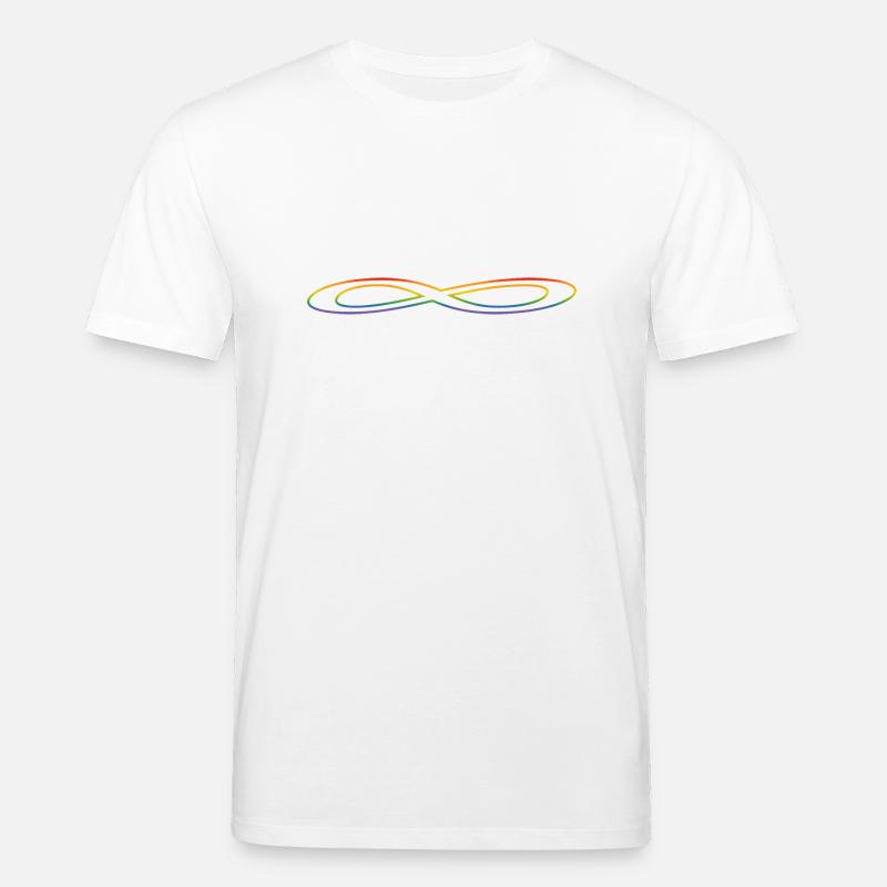 Regenbogen Unendlichkeit - Stanley/Stella Unisex Bio-T-Shirt CREATOR  - Weiß