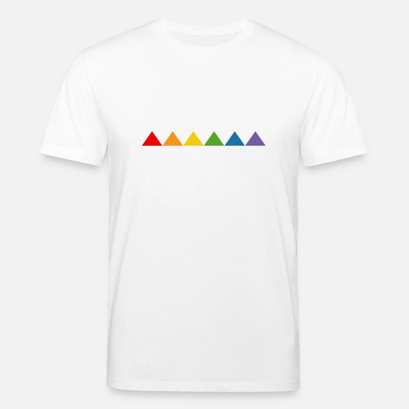 Rainbow triangle - Stanley/Stella CREATOR Unisex Organic T-Shirt - white
