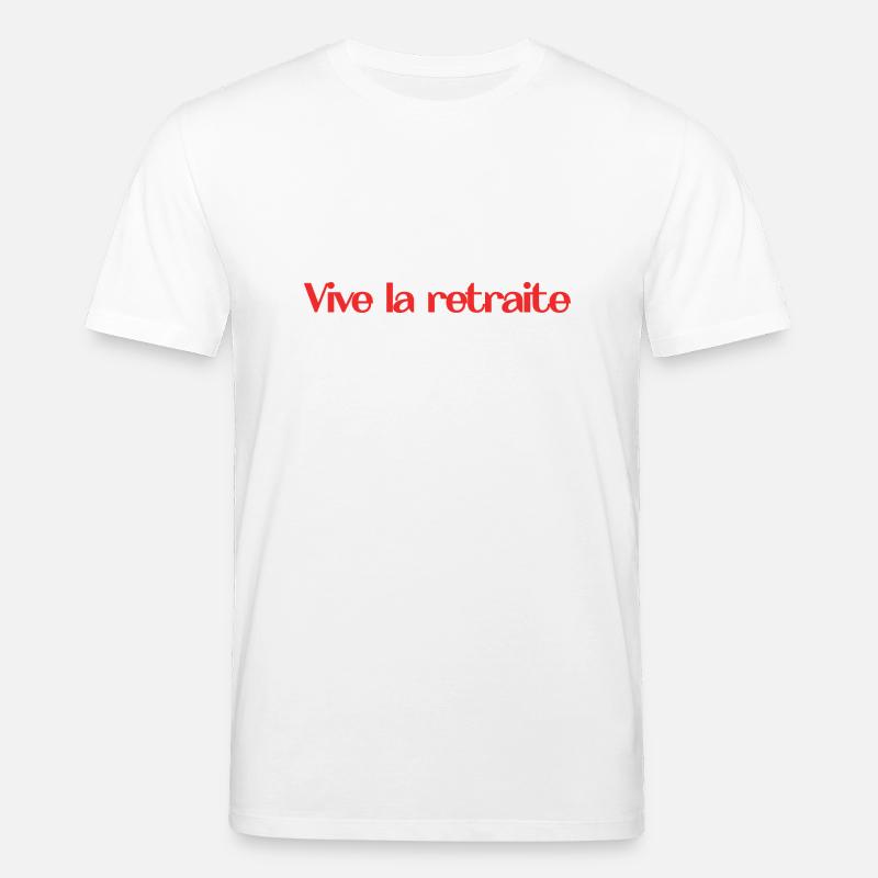 RETRAITE. RETRAITE. RETRAITEE. RETRAITE - T-shirt bio CREATOR Stanley/Stella Unisexe - blanc