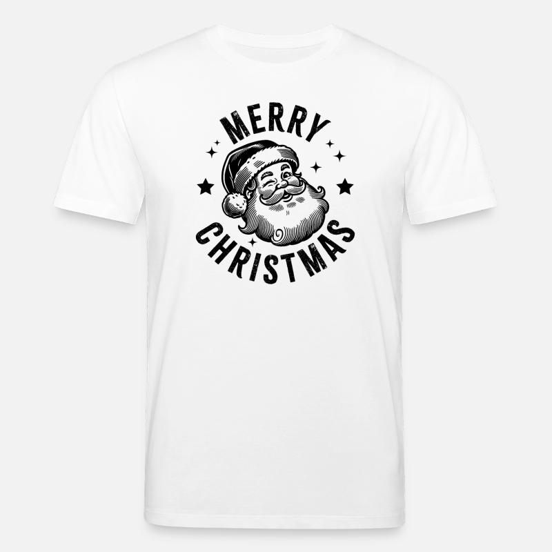 Joyeux Noël Père Noël - T-shirt bio CREATOR Stanley/Stella Unisexe - blanc