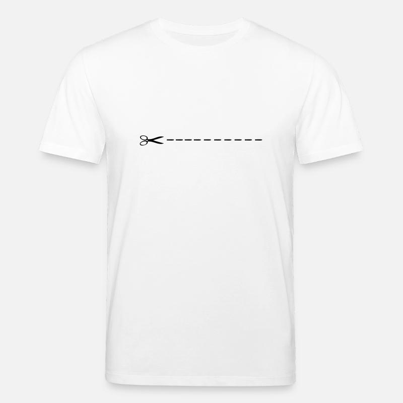 Scissors - Stanley/Stella CREATOR Unisex Organic T-Shirt - white