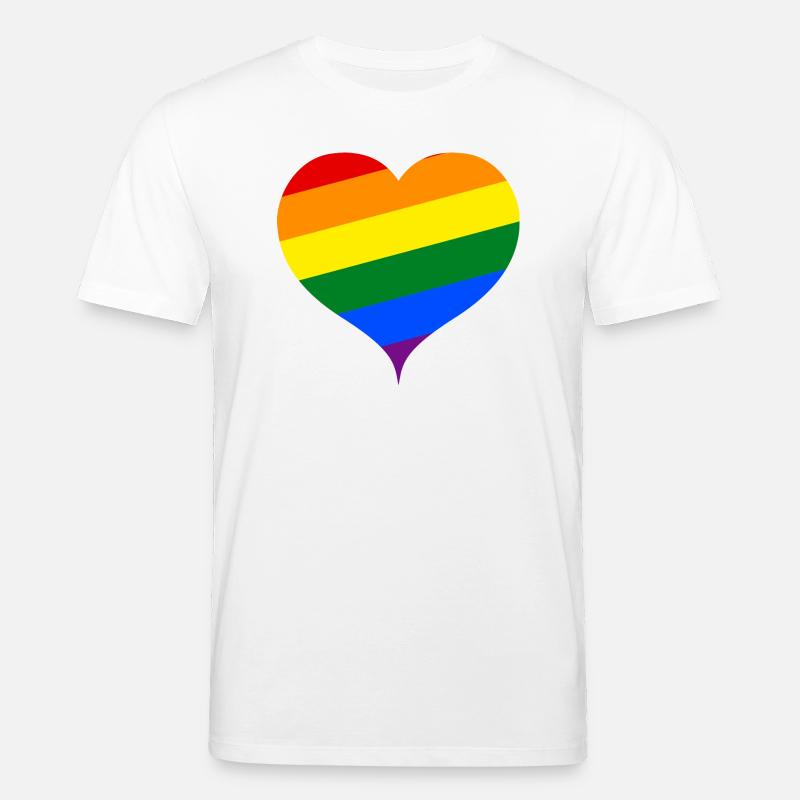 LGBT PRIDE Herz - Stanley/Stella Unisex Bio-T-Shirt CREATOR  - Weiß