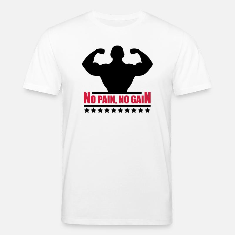 pain_gain_c2 - Stanley/Stella Unisex Bio-T-Shirt CREATOR  - Weiß