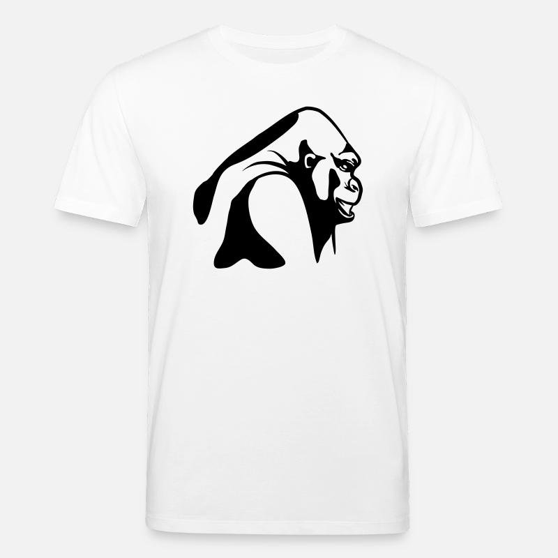 affe gorilla - Stanley/Stella Unisex Bio-T-Shirt CREATOR  - Weiß