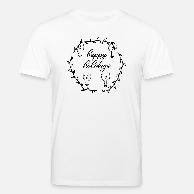 advent advetskranz happy holidays - Stanley/Stella Unisex Bio-T-Shirt CREATOR  - Weiß