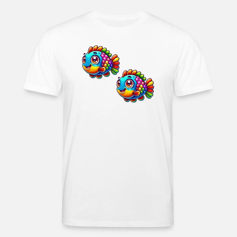 Fisch Comic - Stanley/Stella Unisex Bio-T-Shirt CREATOR  - Weiß