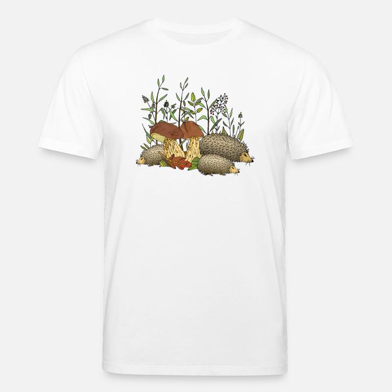Hedgehogs - Stanley/Stella CREATOR Unisex Organic T-Shirt - white