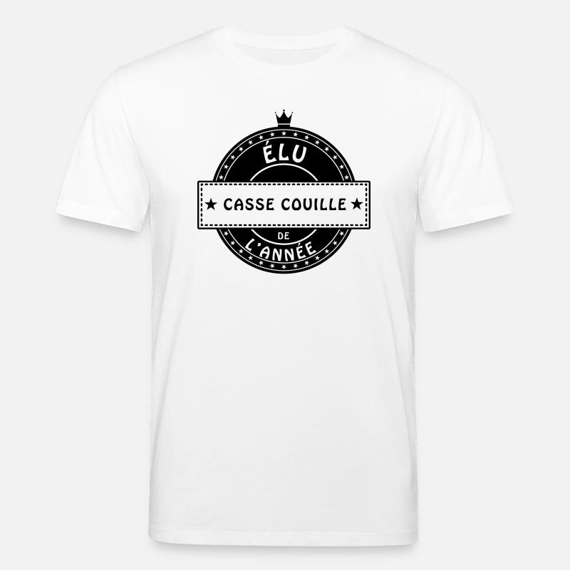 elu casse couille - T-shirt bio CREATOR Stanley/Stella Unisexe - blanc