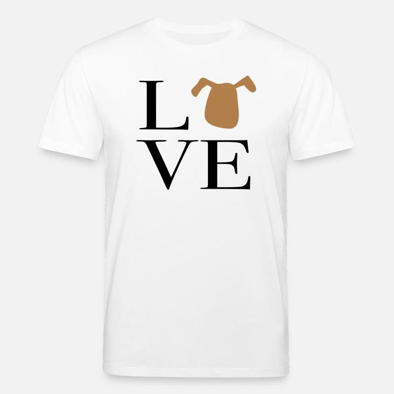 Ich liebe Hunde - Stanley/Stella Unisex Bio-T-Shirt CREATOR  - Weiß