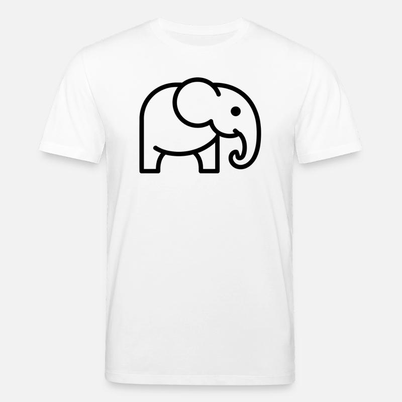 Elefant - Stanley/Stella Unisex Bio-T-Shirt CREATOR  - Weiß