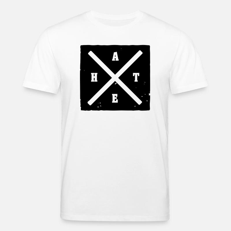 Hate - Stanley/Stella Unisex Bio-T-Shirt CREATOR  - Weiß