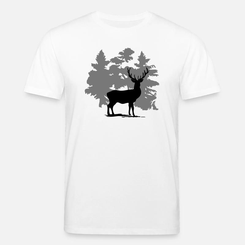 Hirsch - Deer - Stanley/Stella Unisex Bio-T-Shirt CREATOR  - Weiß