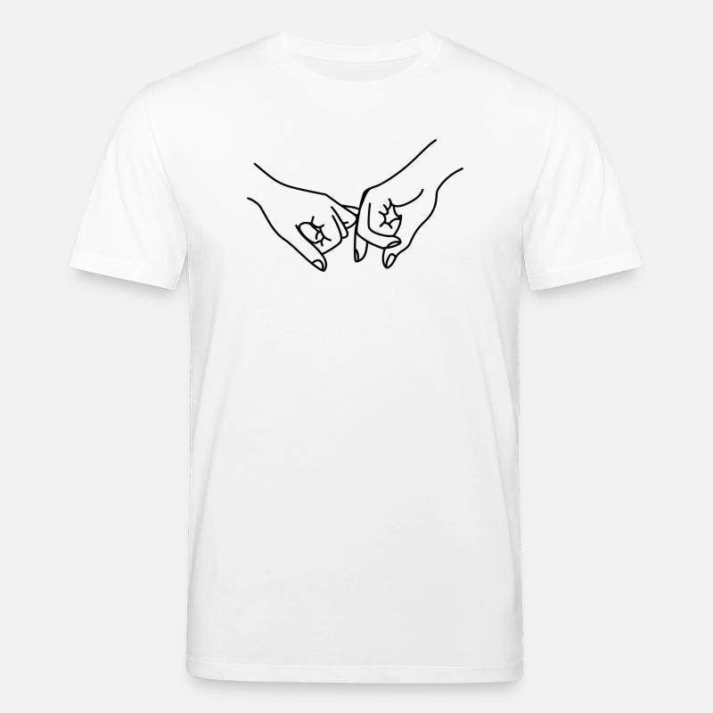 Freundschaft / Versprechen / Hände - Stanley/Stella Unisex Bio-T-Shirt CREATOR  - Weiß